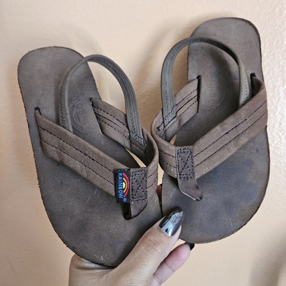 Rainbow Kids Leather Sandals 9/10
